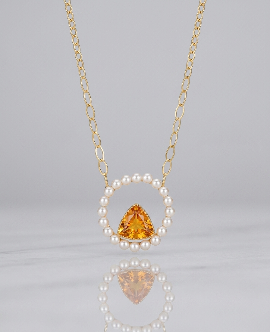 Akoya Open Circle Necklace