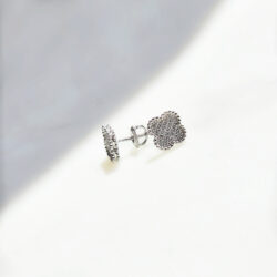 Clover diamond earrings 02