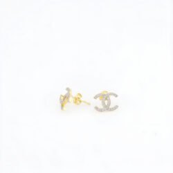 Doble Cs diamond studs 02