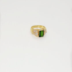 Green Tourmaline diamond ring 02
