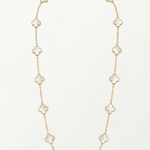 Mother of Pearl Clover Necklace