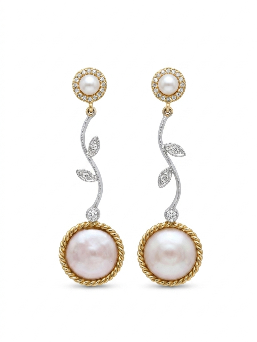 pearl akoya earrings