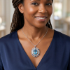 Blue Topaz with Filigree Dia and Sapp accents3