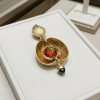 Mexican Cherry Opal Pendant1