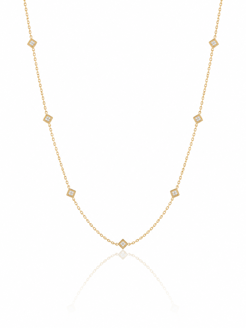 Diamond Station Necklace