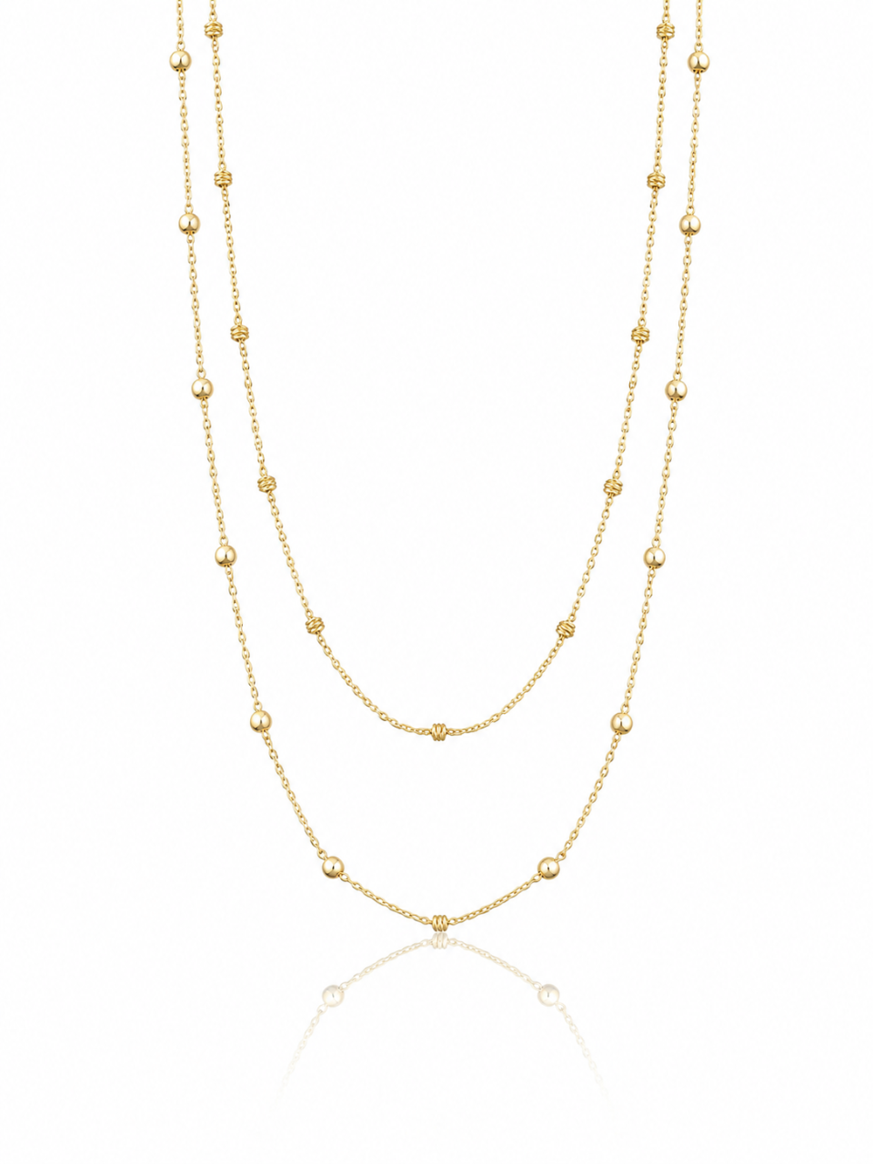 Double Beaded Cable Necklace