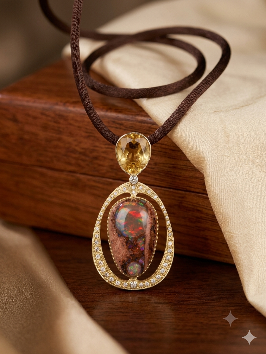 fire opal in matrix3